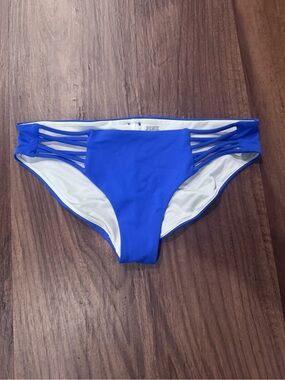 PINK Victoria's Secret Royal Blue Strappy Bikini Bottom